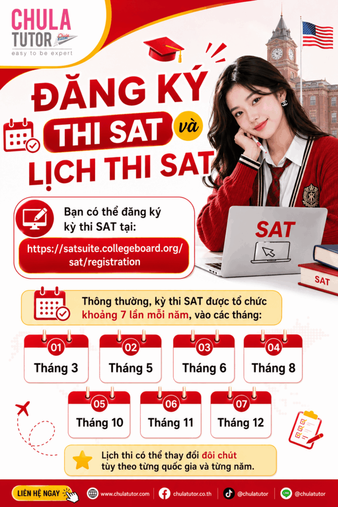 Đăng ký thi SAT và Lịch thi SAT